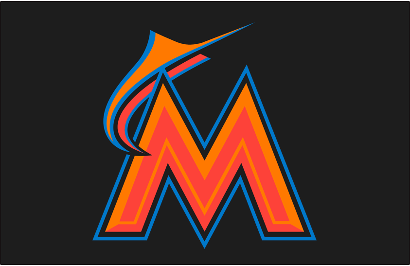 Miami Marlins 2016-2018 Batting Practice Logo iron on transfers for T-shirts